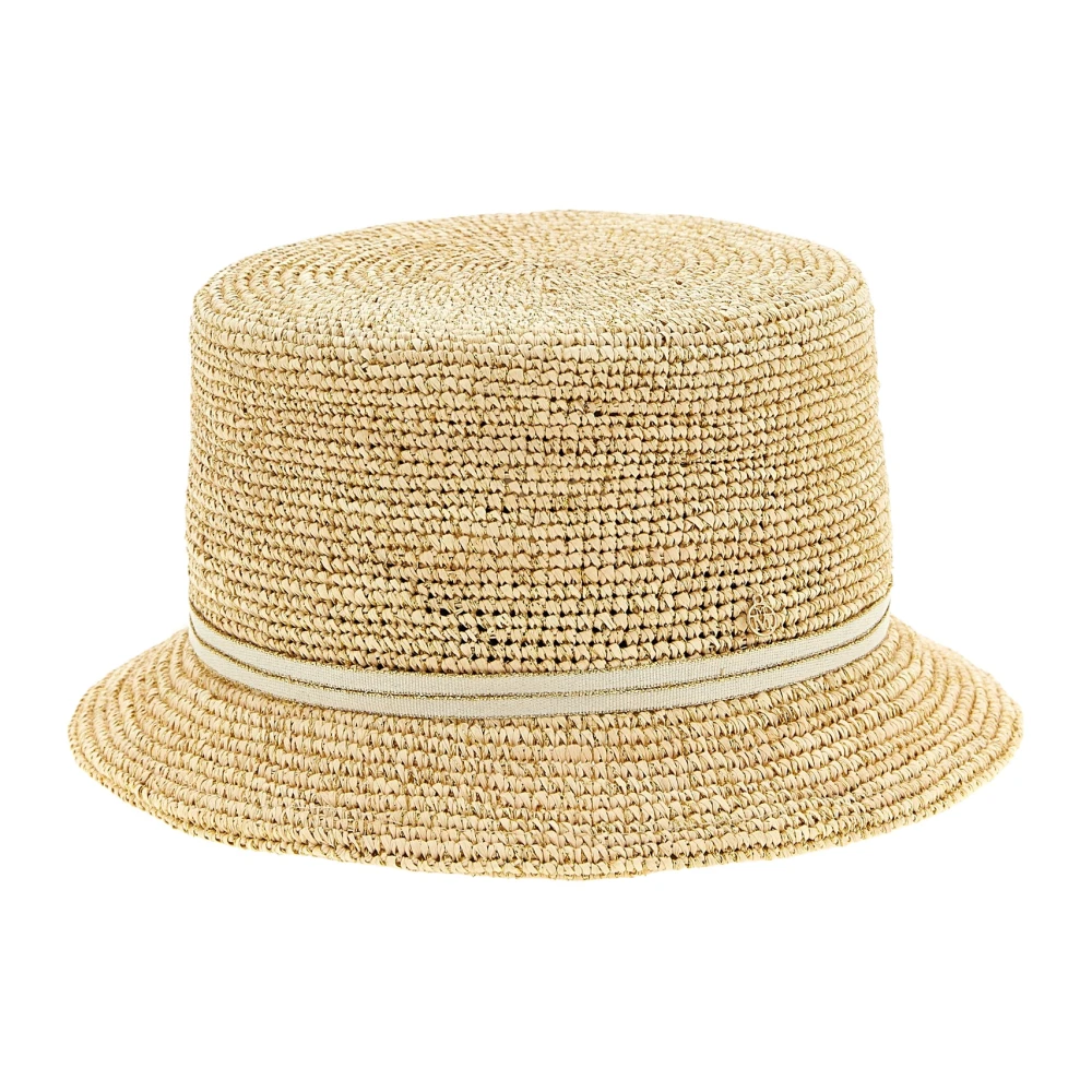 Maison Michel Unisex Beige Lila Hat - Accessories - S - Accessories