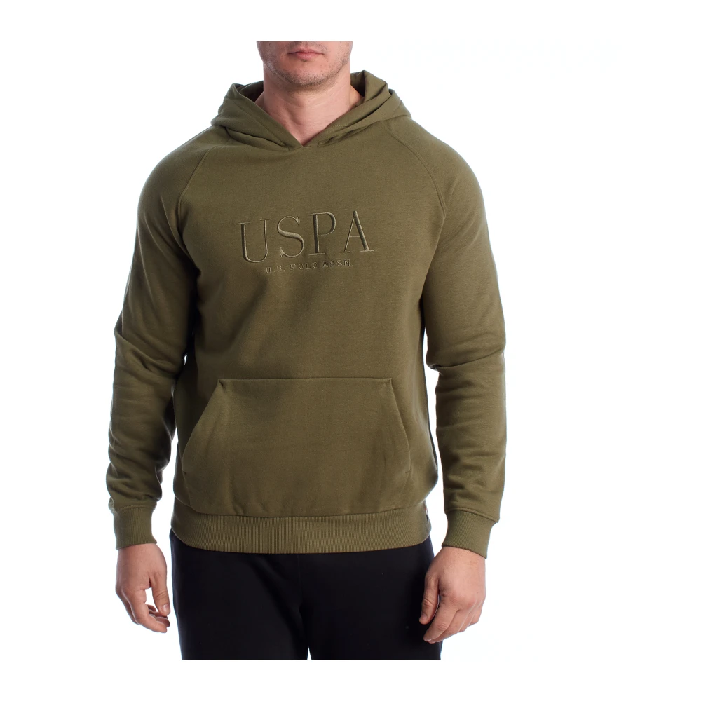U.s. Polo Assn. Hombre Verde Sudaderas, Talla: 2XL