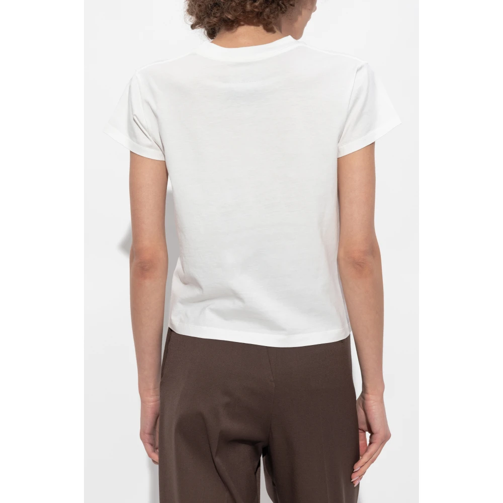 MM6 Maison Margiela T-shirt met logo White Dames
