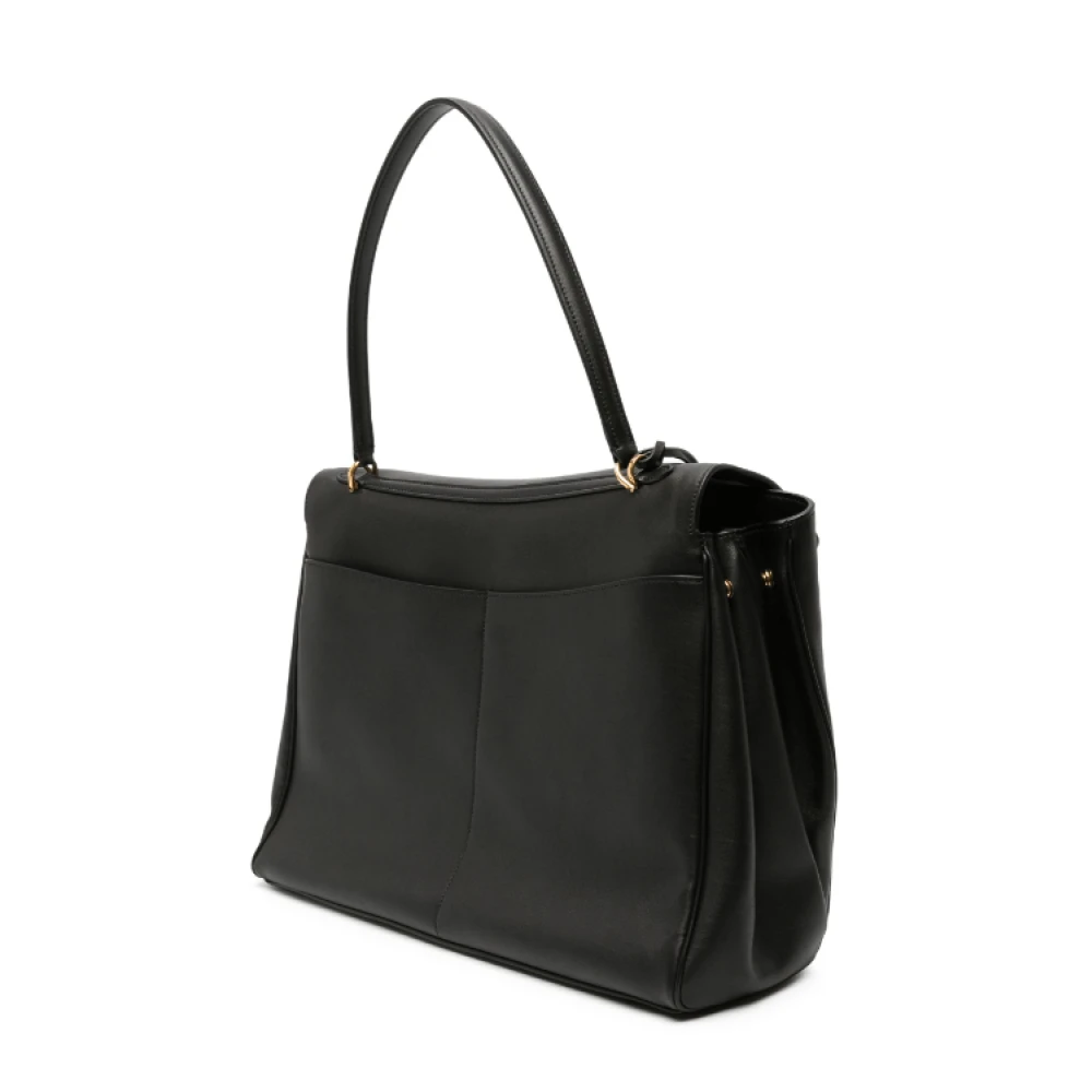 Balenciaga Zwarte leren tas met twist-lock Black Dames