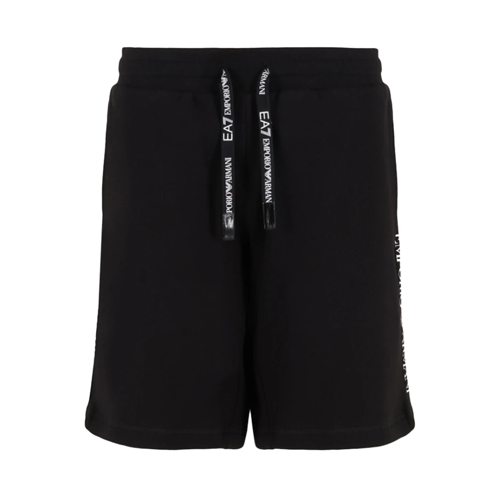 Emporio Armani EA7 Zwarte Shorts voor Heren Black Heren