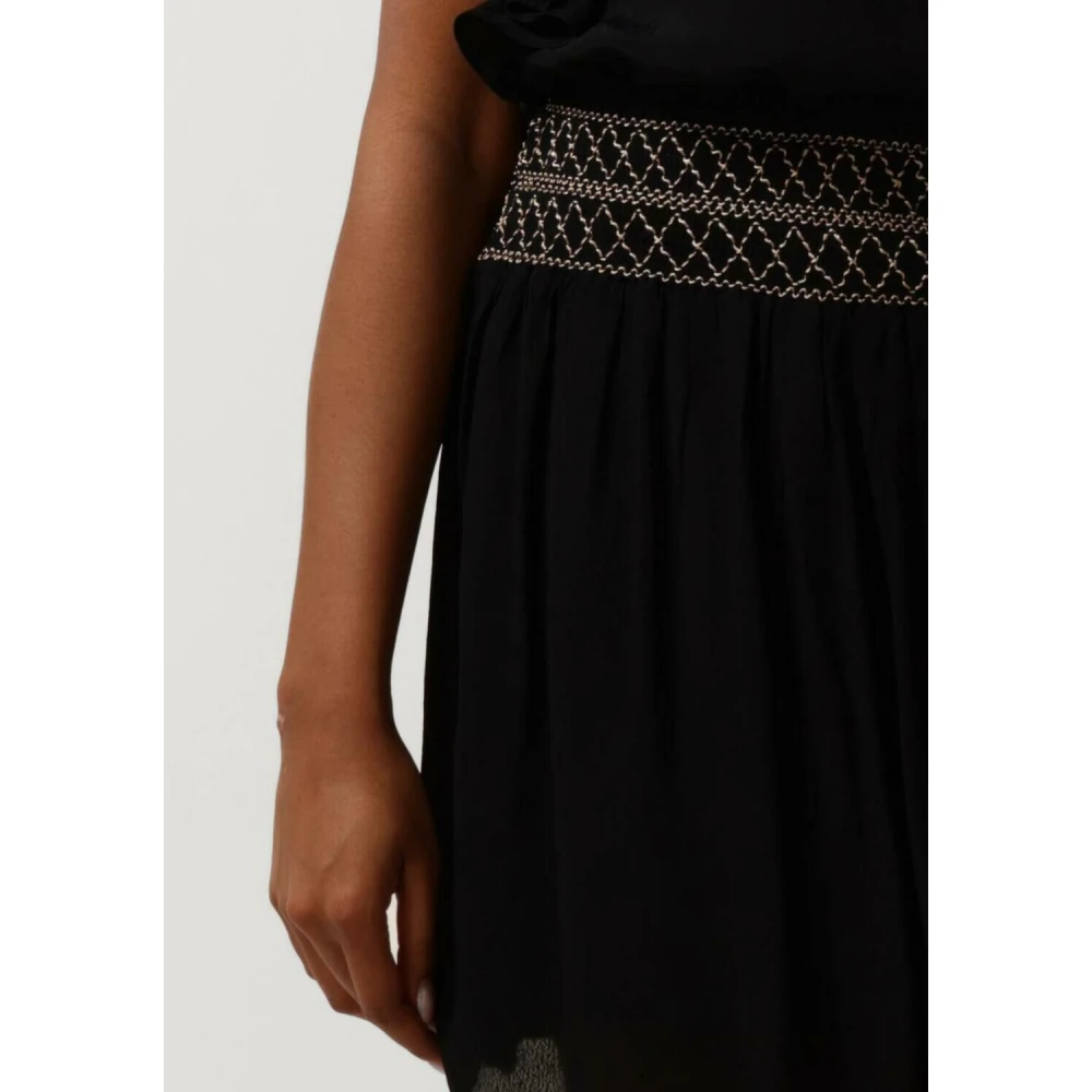 Aaiko Zwarte Minirok Lou Vis 510 Black Dames