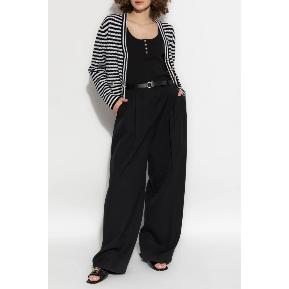 Anine Bing Wollen Vest 'Gwen' Black Dames