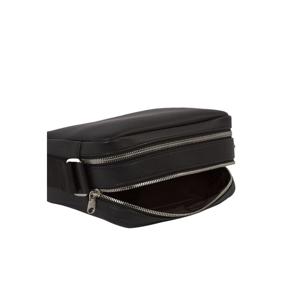 Calvin Klein Jeans Zwarte Polyethyleen Handtas Herfst Winter Collectie Black Dames