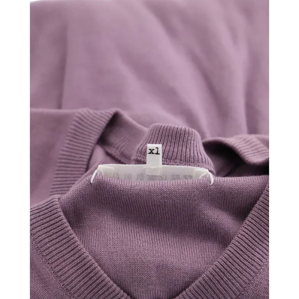 Maison Margiela Pre-owned Cotton tops Purple Heren