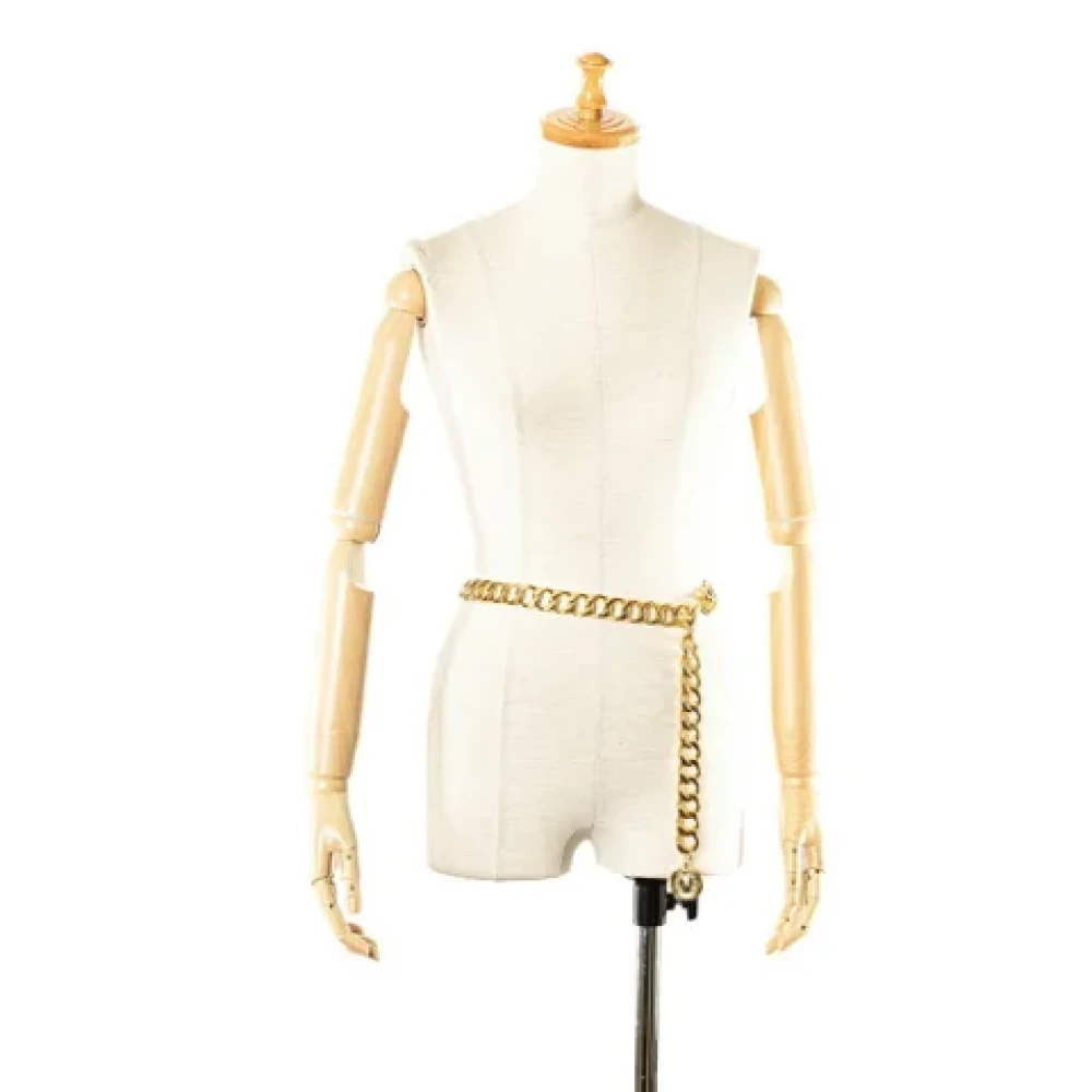 Chanel Vintage Pre-owned Metal belts Yellow Dames