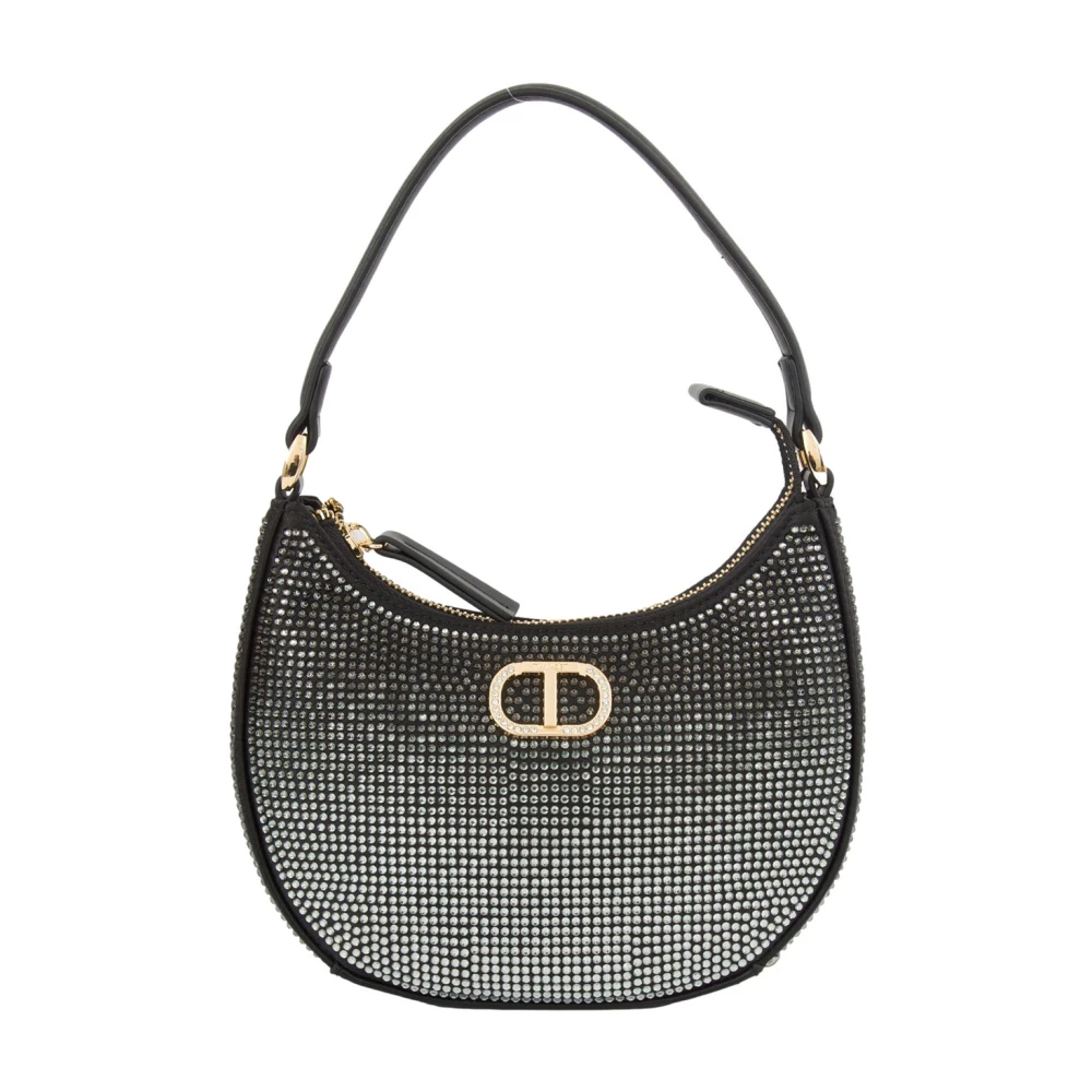 Twinset Zwarte Hobo Tas Black Dames