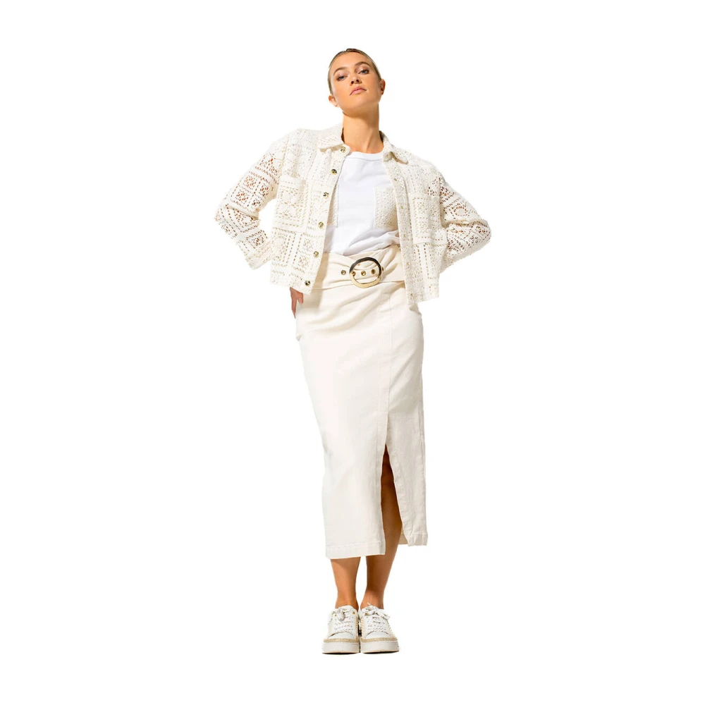 Caroline Biss Elegante Rok 1704 Beige Dames
