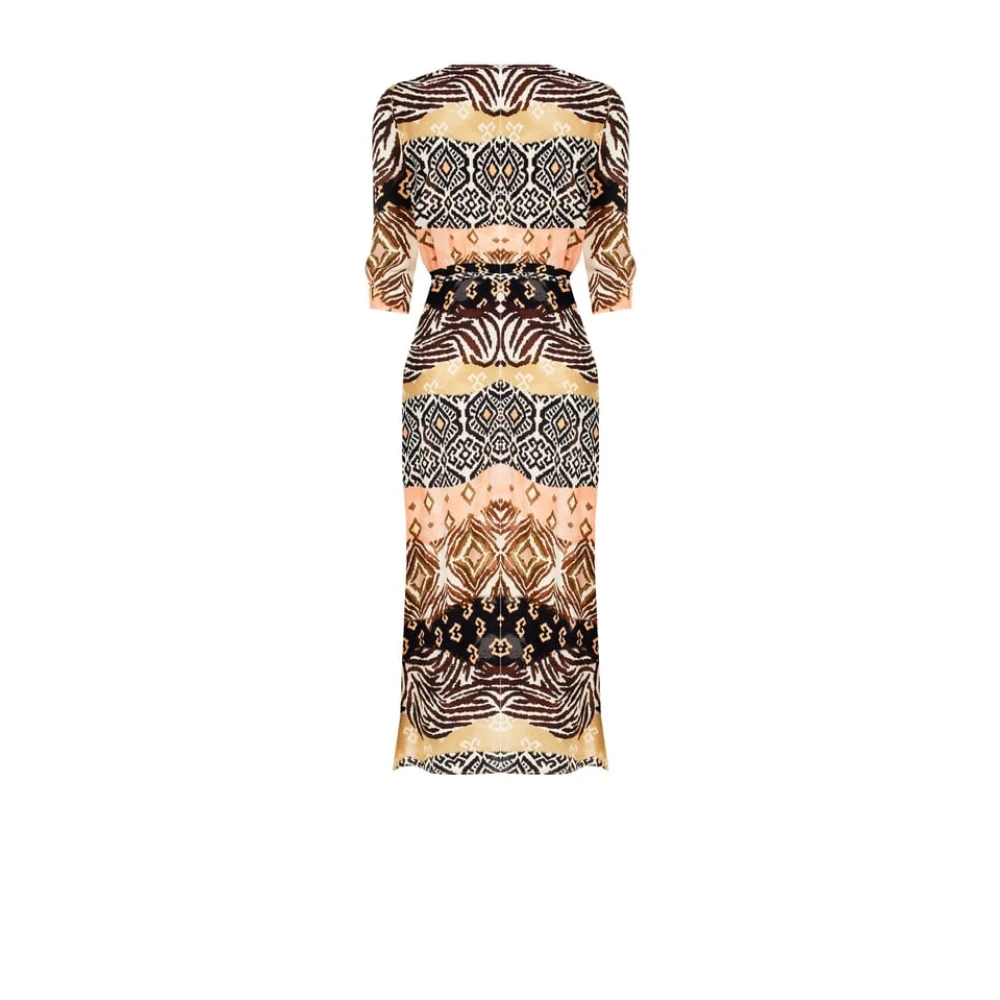 RINASCIMENTO Jurk met gekreukelde top en ritssluiting aan de achterkant Multicolor Dames