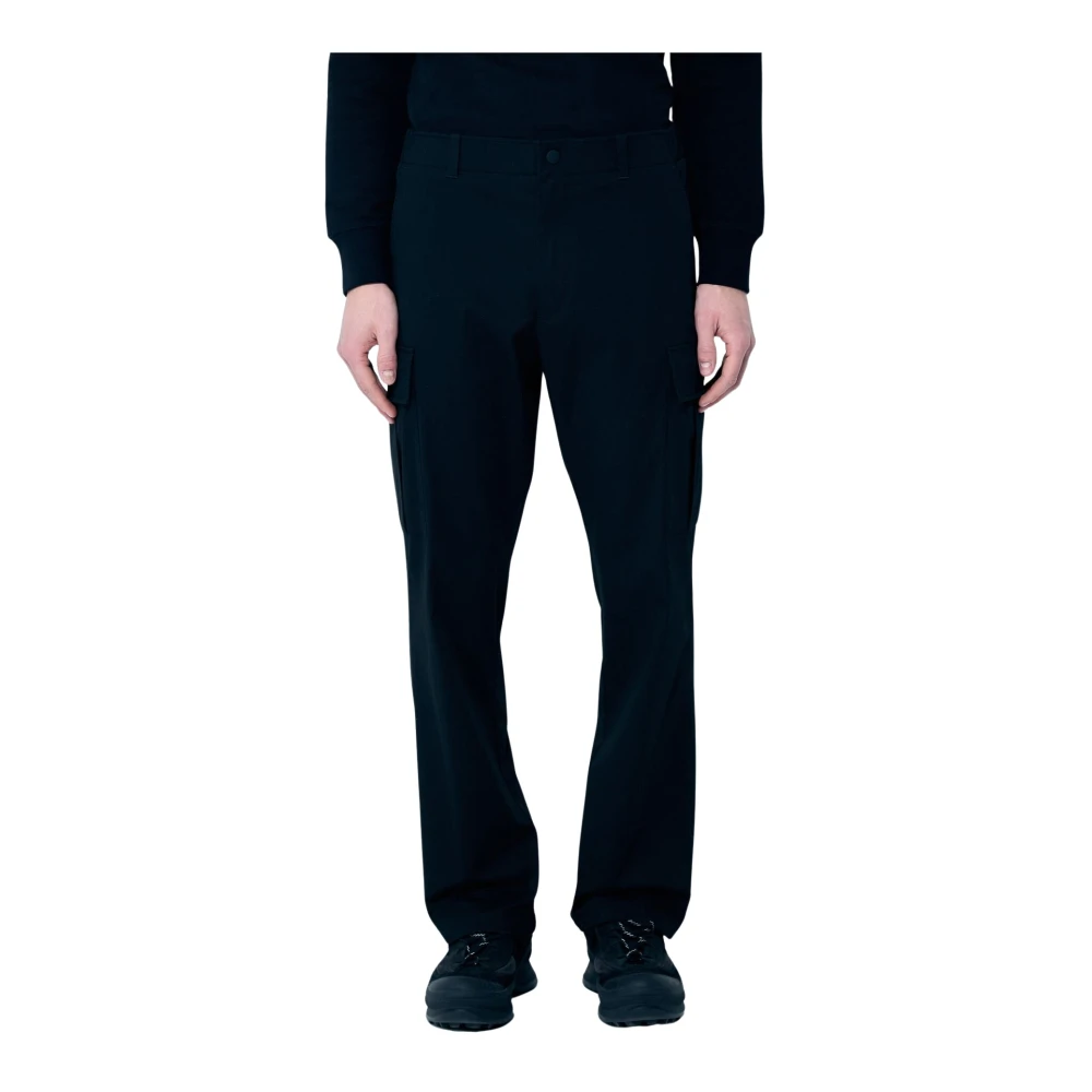 Moncler Zwarte Cargo Gabardine Broek Black Heren