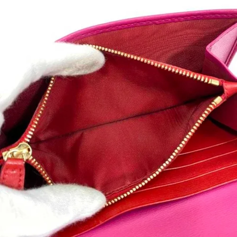 Salvatore Ferragamo Pre-owned Leather wallets Pink Dames