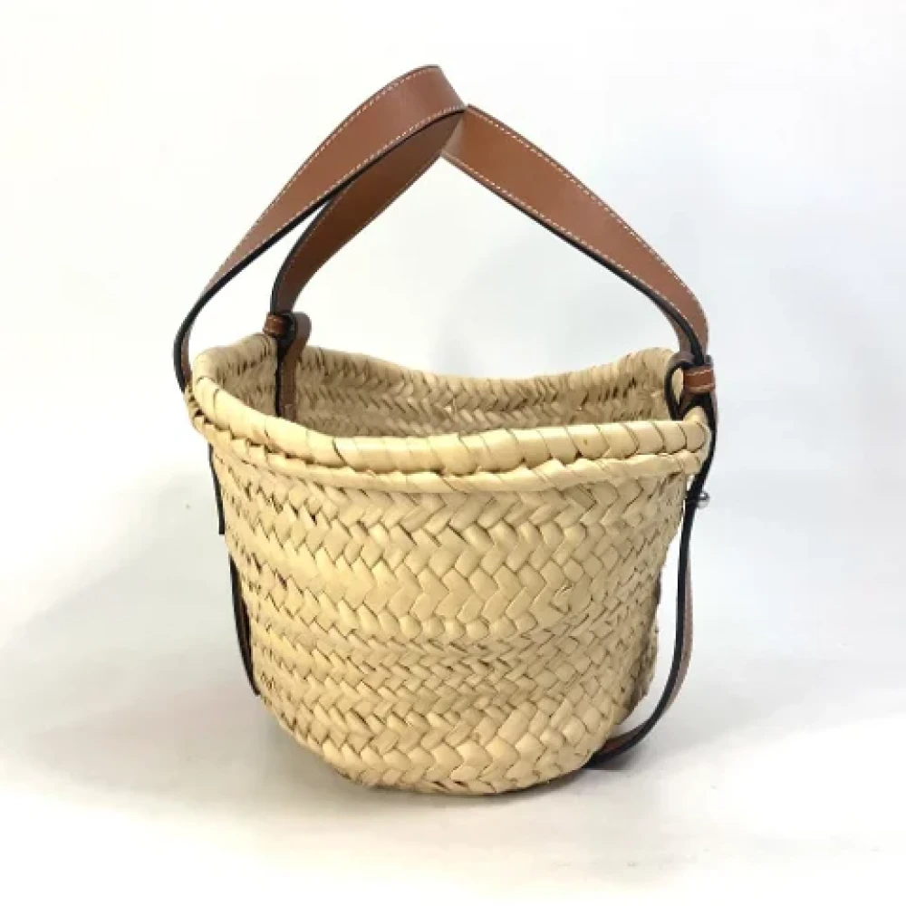 Loewe Pre-owned Fabric handbags Beige Dames