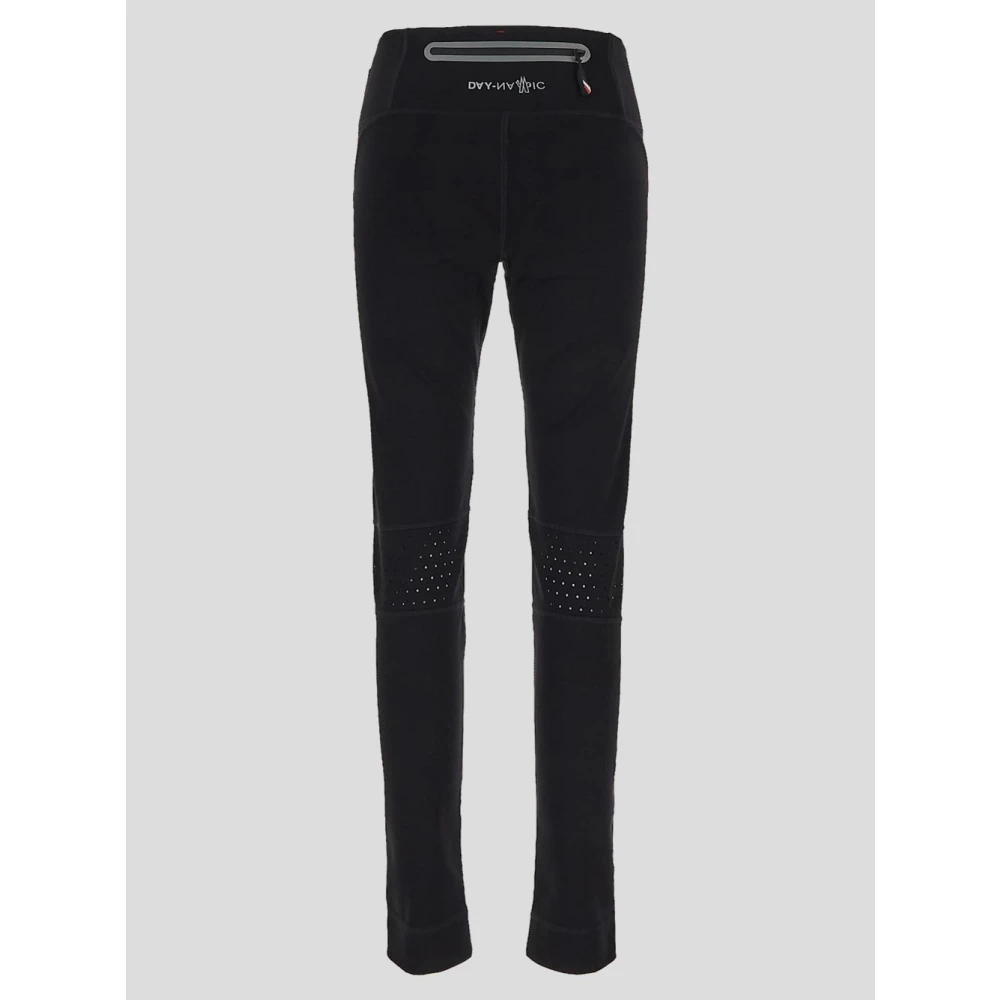 Moncler Polyamide Logo Broek Black Dames