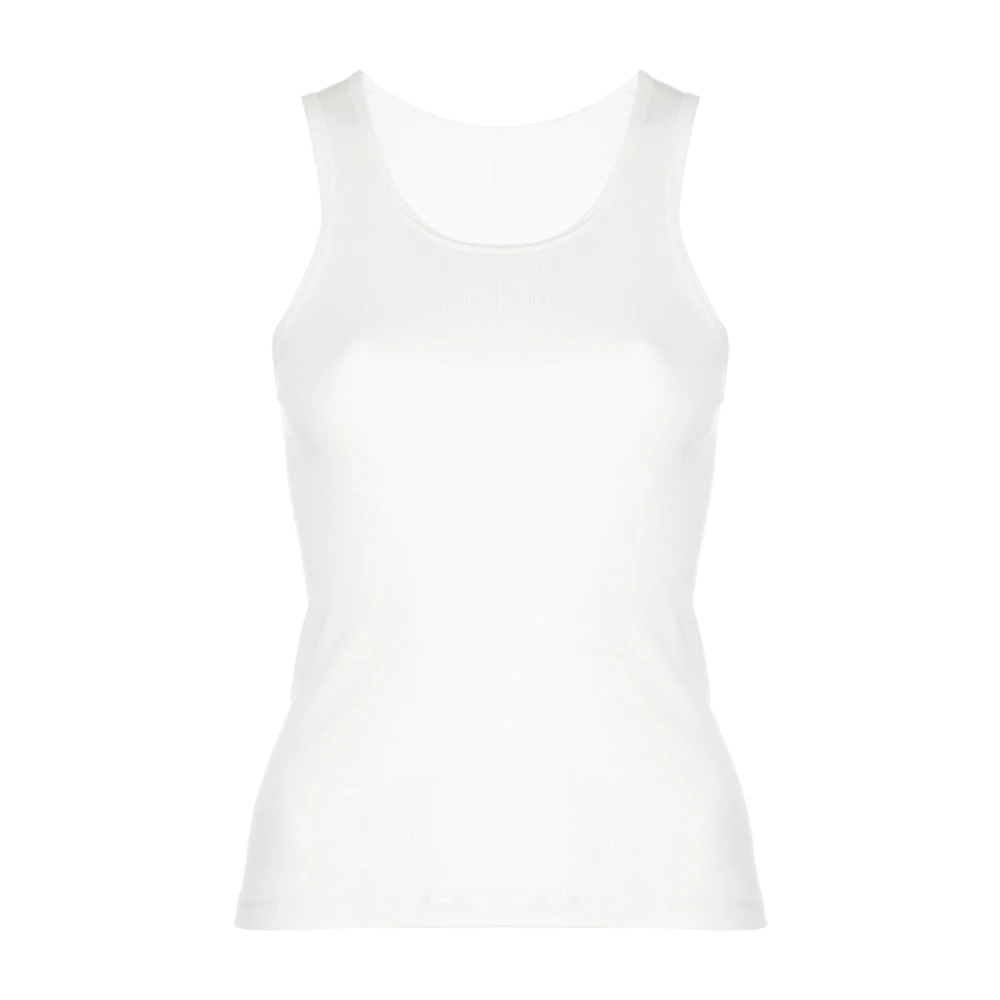 Wardrobe.nyc Geribbelde Tank Top White Dames