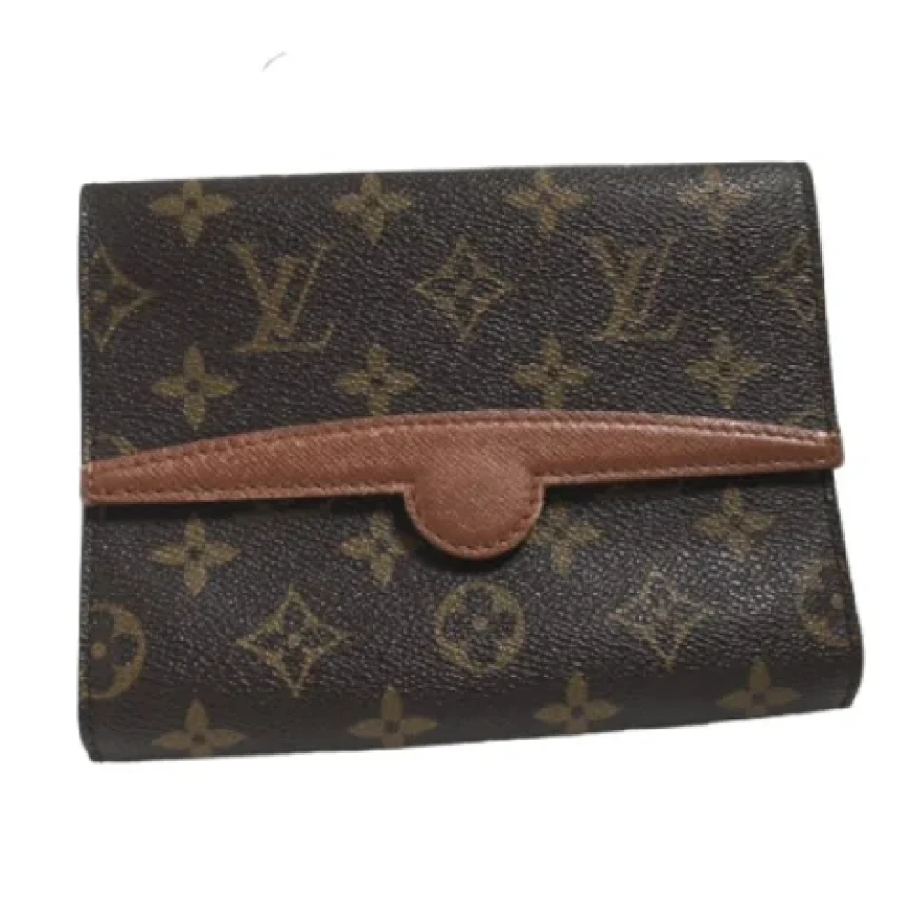 Louis Vuitton Vintage Pre-owned Canvas clutches Brown Dames