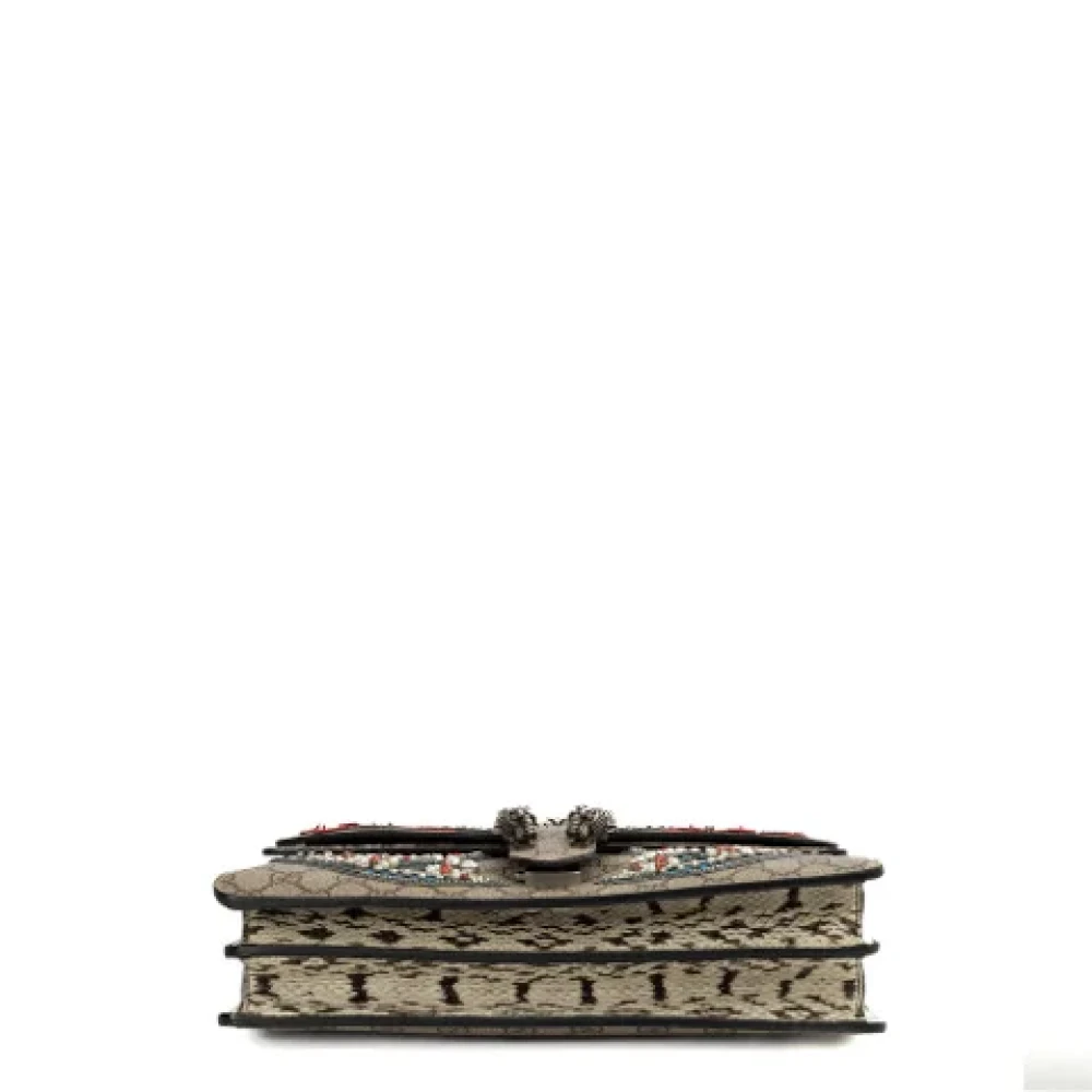 Gucci Vintage Pre-owned Canvas gucci-bags Beige Dames