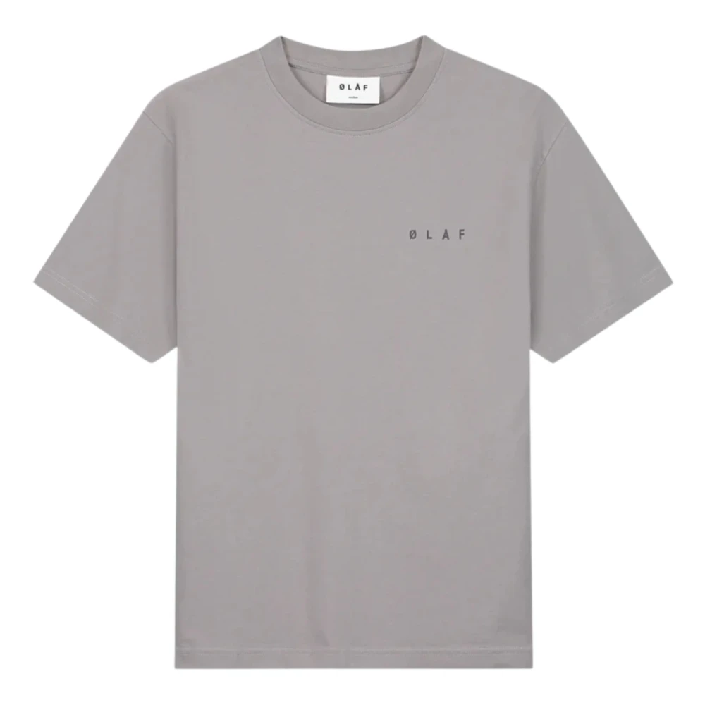 Olaf Hussein Grijze T-shirt met ØlÅf Design Gray Heren