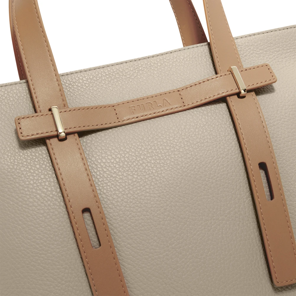 Furla Giove Tote M Beige Dames