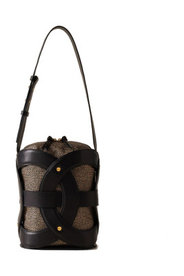 sac-seau-moyen-en-nylon-et-cuir-noir