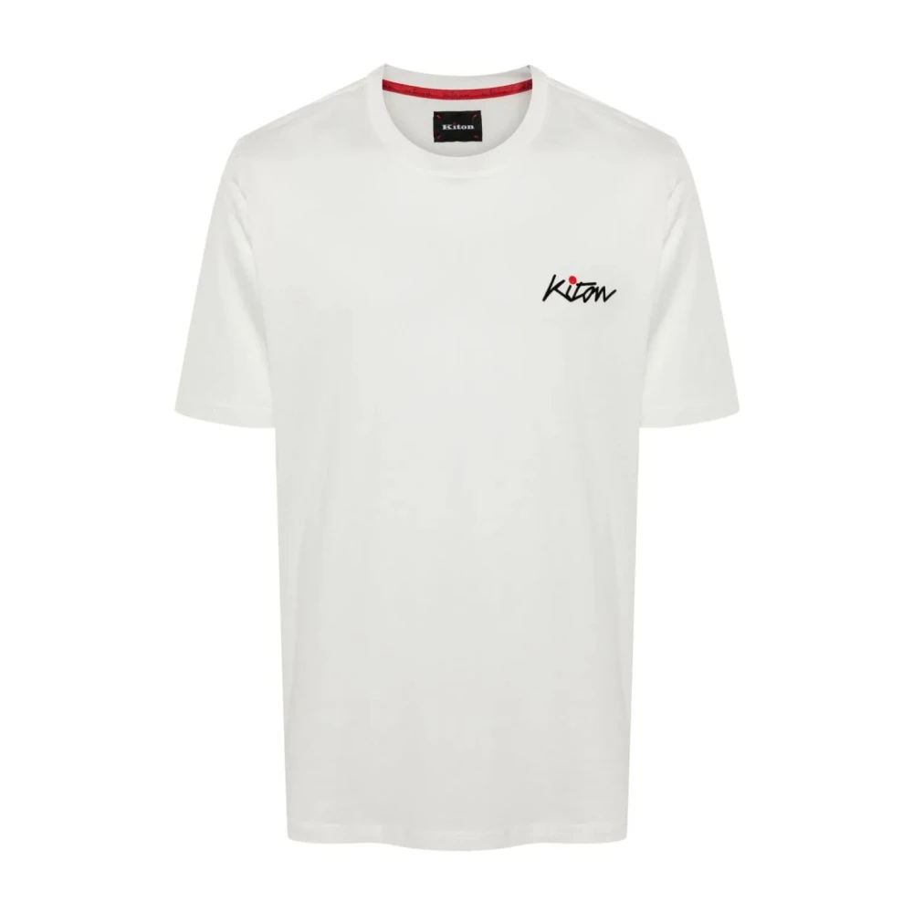 Kiton Witte Tee White Heren