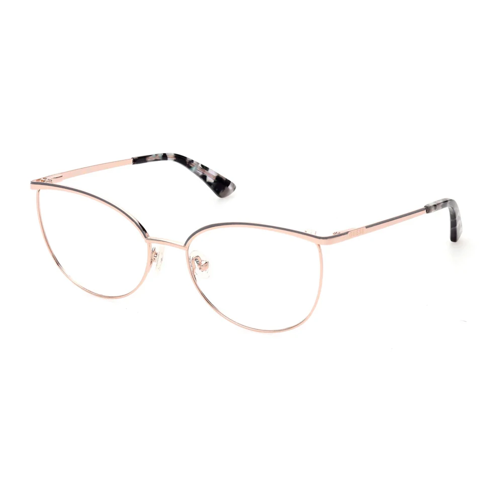 Guess Unisex Pink Glasses, 55 Mm, Cat Eye Frame