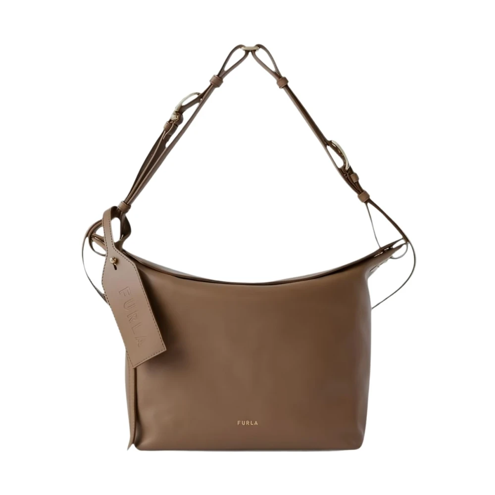 Furla Vrouw Bruin Tassen Dames, One Size, Nylon, Schoudertas
