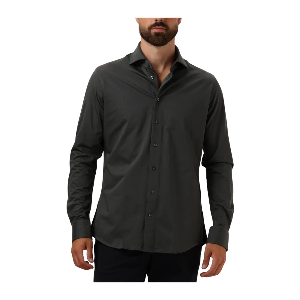 Profuomo Groen Casual Cutaway Overhemd Green Heren