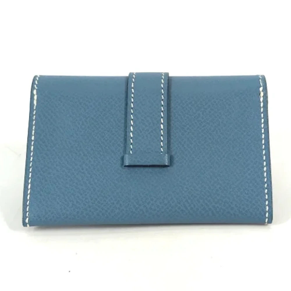 Hermès Vintage Pre-owned Leather home-office Blue Dames