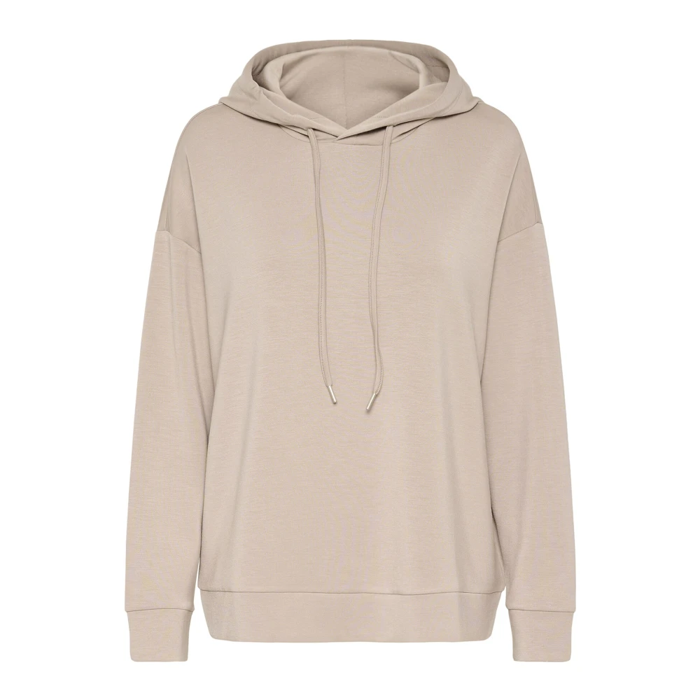 InWear Steen Hoodie Sweatshirt Loose Fit Beige Dames