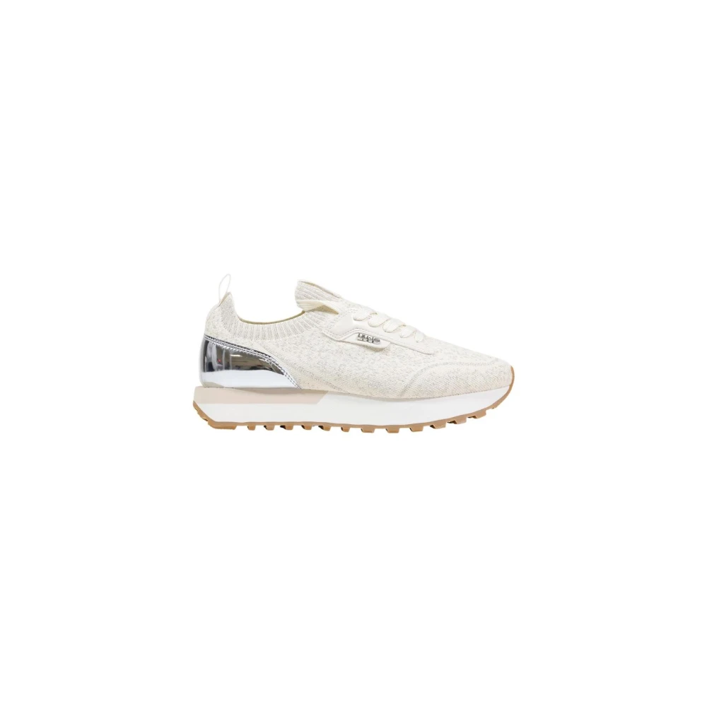 Liu Jo Sporty Slip-On Lace-Up Trainers - Female - Sneakers - Beige - 5 Uk - Shoes