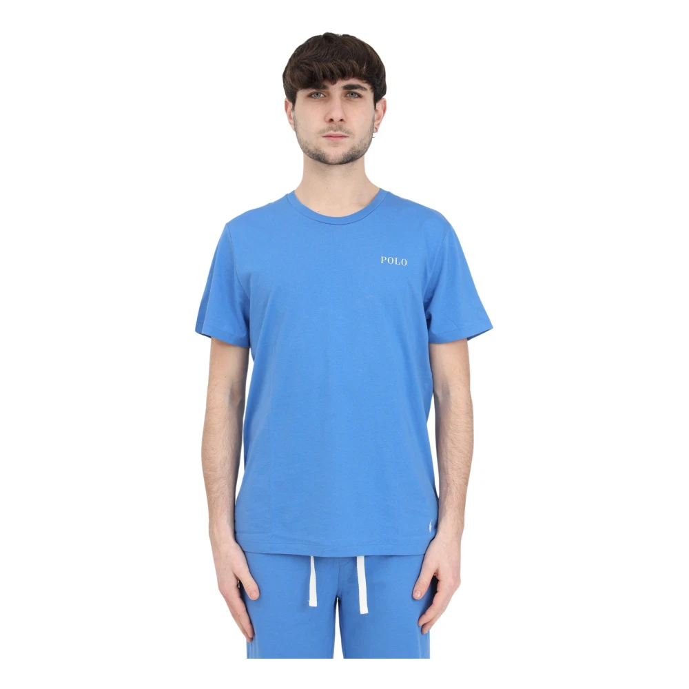 Ralph Lauren England Logo T-Shirt Blue Heren