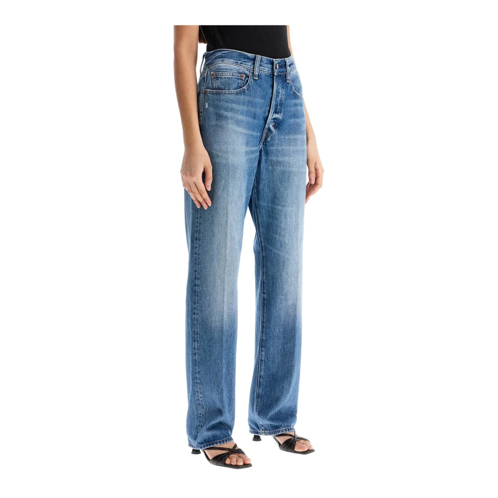 Polo Ralph Lauren Hoge Taille Rechte Dames Jeans Blue Dames
