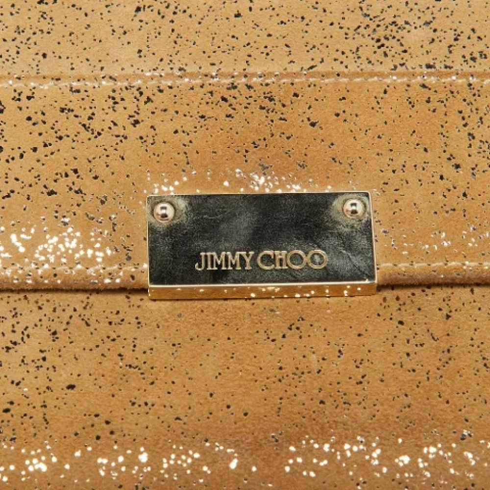 Jimmy Choo Pre-owned Suede clutches Yellow Dames