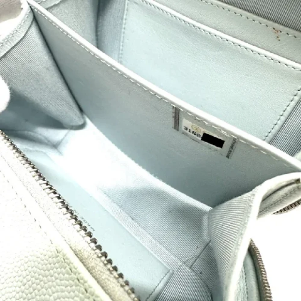 Chanel Vintage Pre-owned Leather chanel-bags Blue Dames