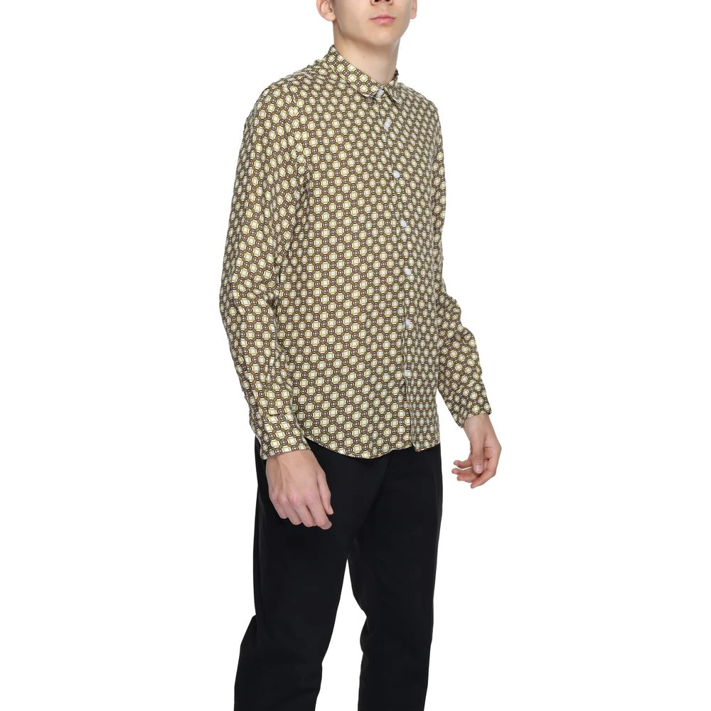 Gianni Lupo Beige Linnen Overhemd Lente Zomer Collectie Beige Heren
