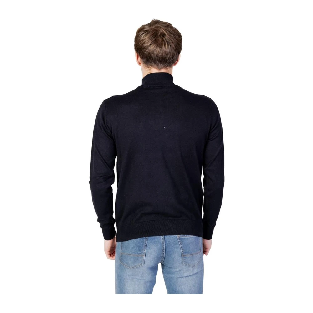 U.s. Polo Assn. Zwarte Katoen Polyamide Blend Trui Black Heren