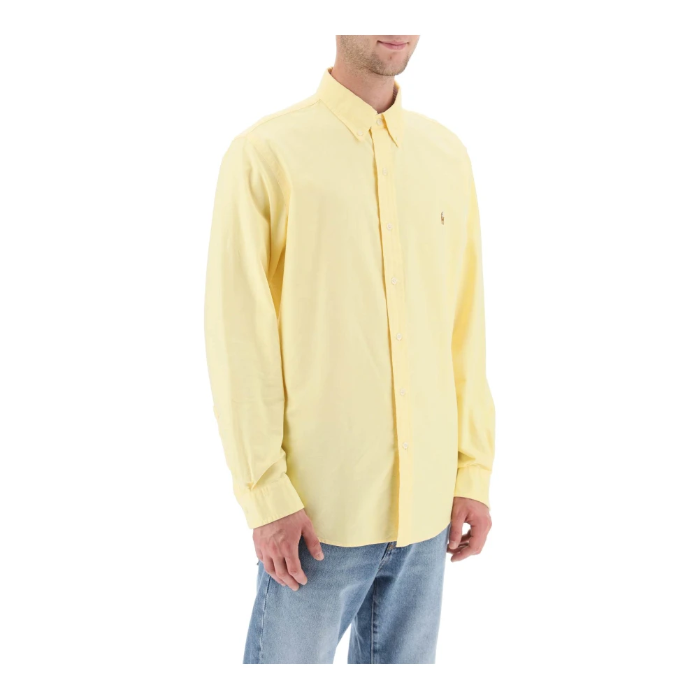 Polo Ralph Lauren Handtekening Oxford Katoenen Overhemd Yellow Heren