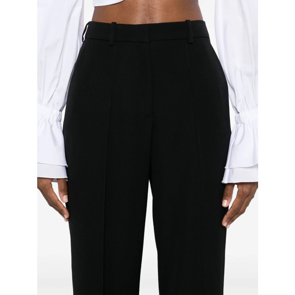Balmain Elegante Pantalon in Grain de Poudre Black Dames