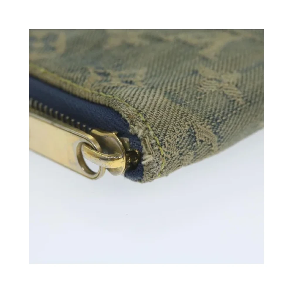 Louis Vuitton Vintage Pre-owned Denim wallets Blue Dames