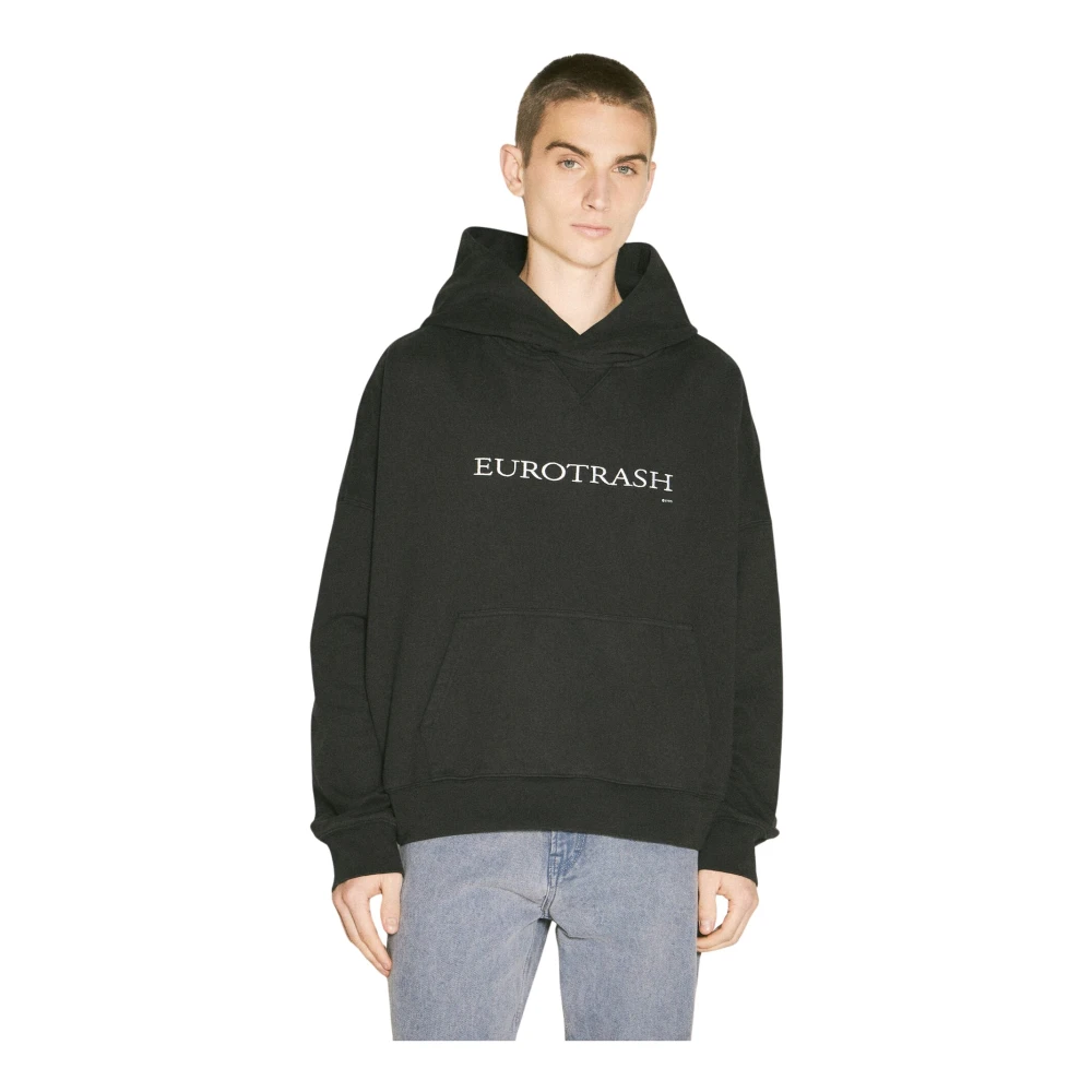 Eytys Geborduurde Hoodie van Katoen Black Heren