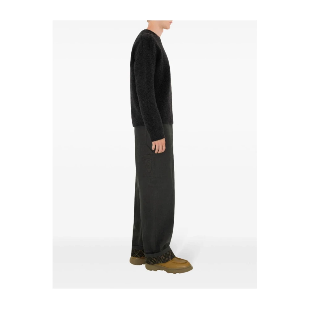 Burberry Luxe Crew Neck Sweater Black Heren