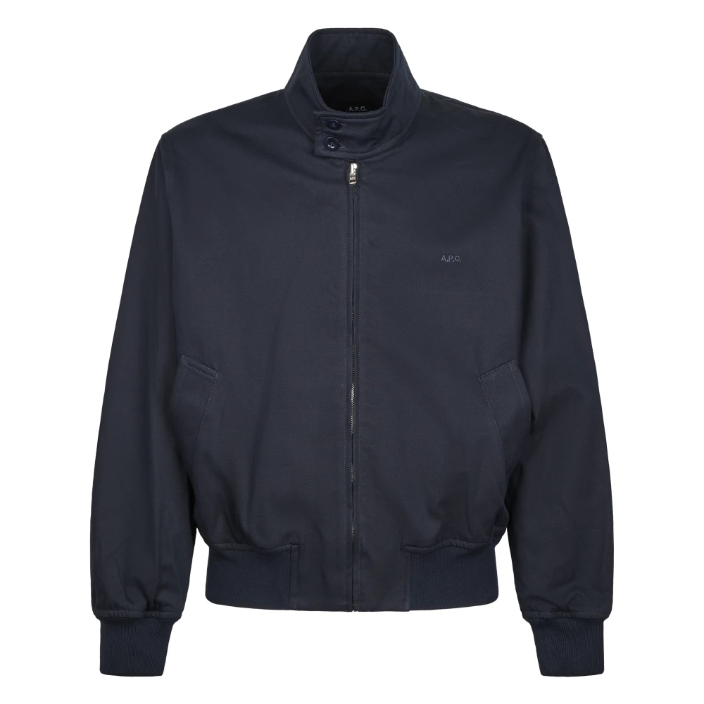 A.p.c. Men's Blue Bomber Jackets, L, Blouson Zippè
