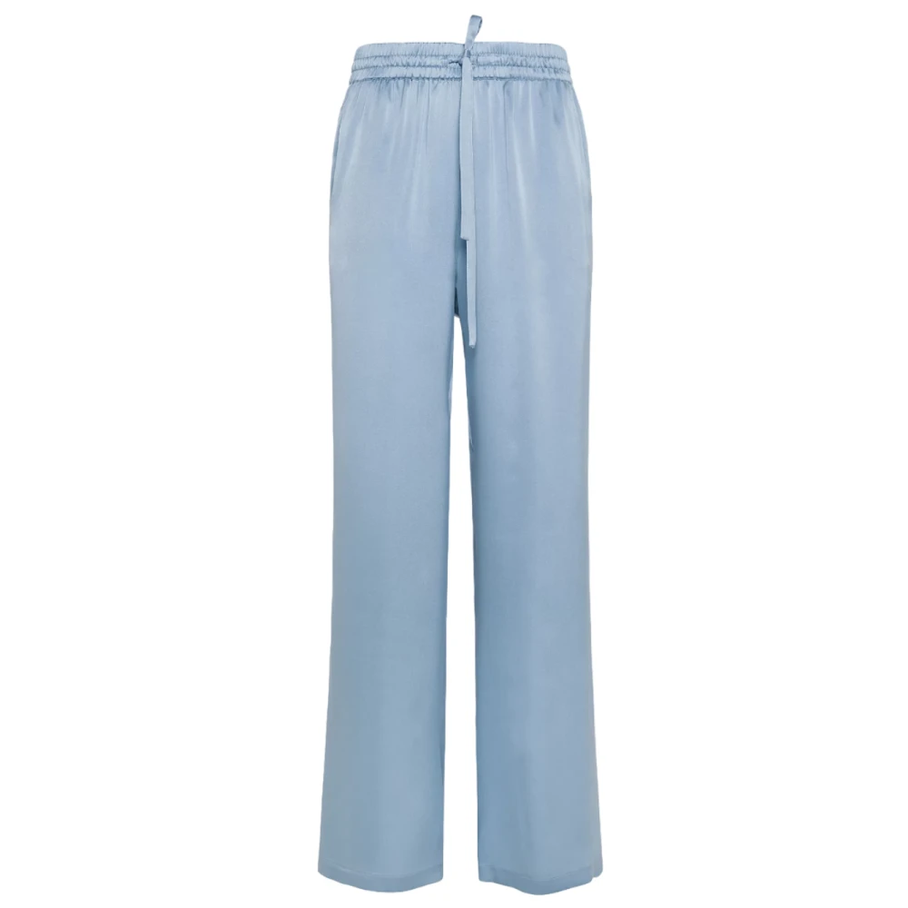 Seventy Women's Blue Wide Trousers, L, Trousers