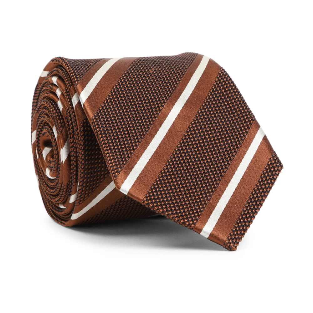 Brioni Rode Zijden Stropdas Elegante Stijl Multicolor Heren