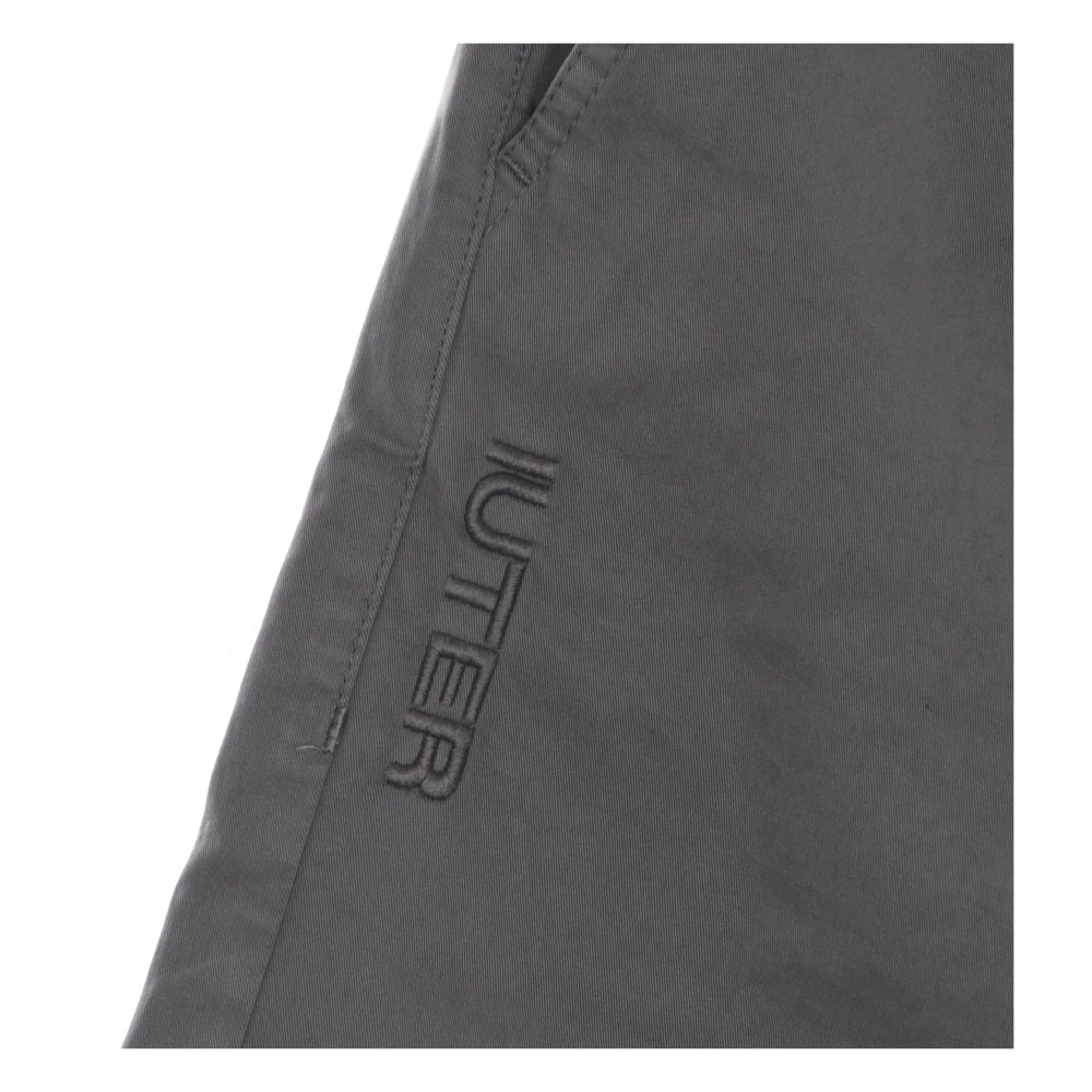Iuter Donkergrijze Joggerbroek Elastische Taille Gray Heren