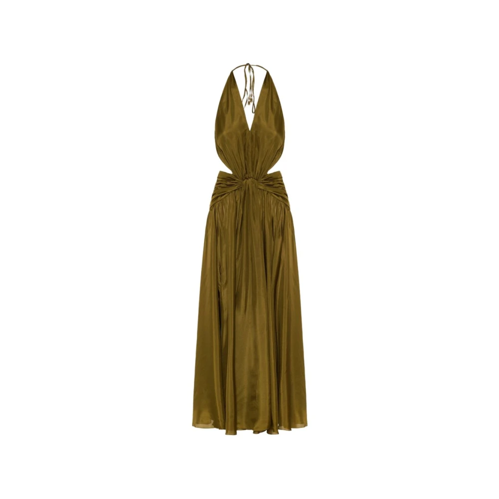 Zimmermann Donna Verde - Abito Lungo Con Scollo A V Indra - Dresses - S