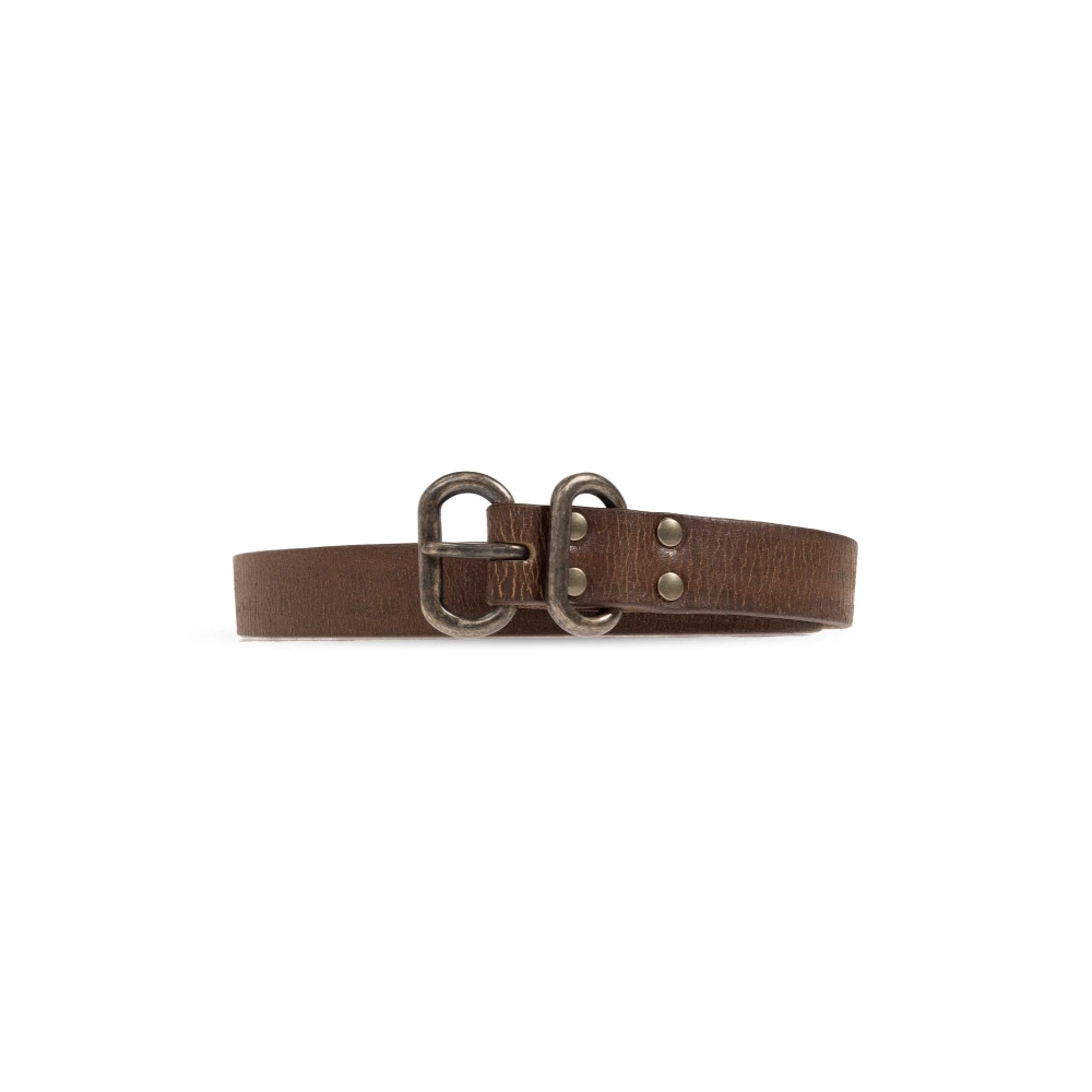 Dsquared2 Mannelijk Bruin Accessoires Heren, 90 Cm, Leer, Leren Riem