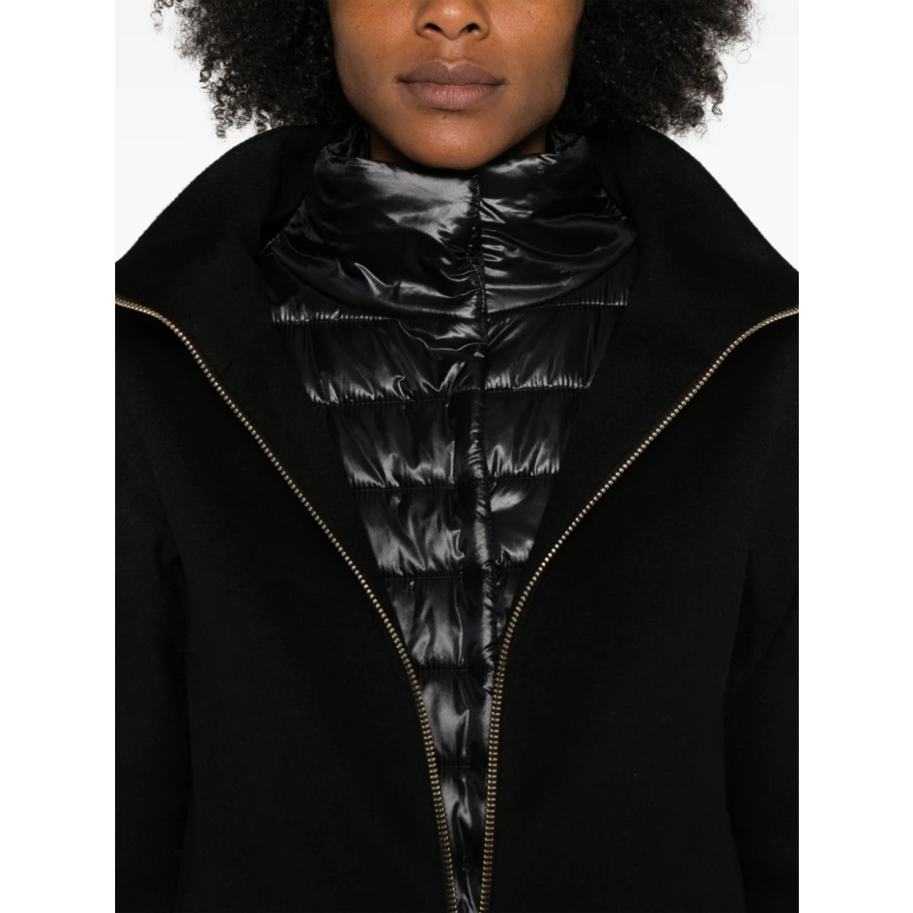 Herno Stijlvolle Parka Jas voor Vrouwen Black Dames