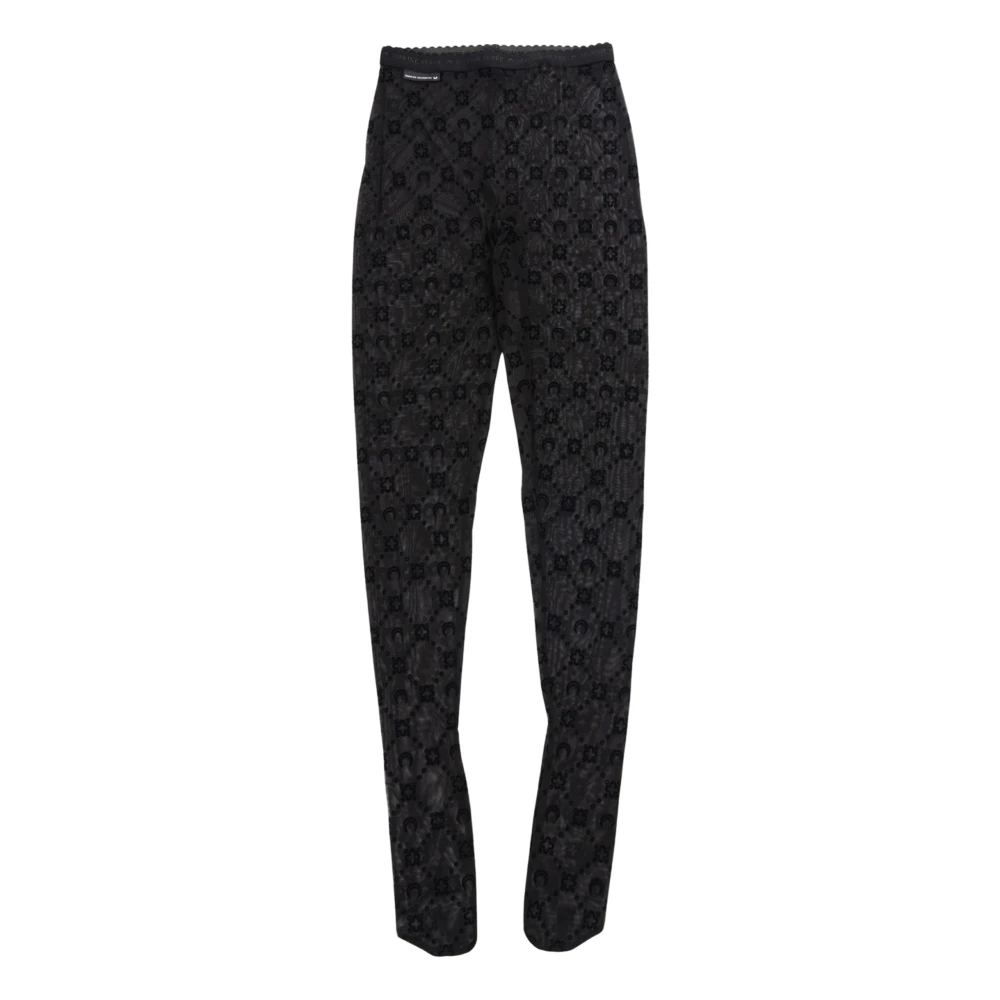 Marine Serre Monogram leggings in zwart Black Dames