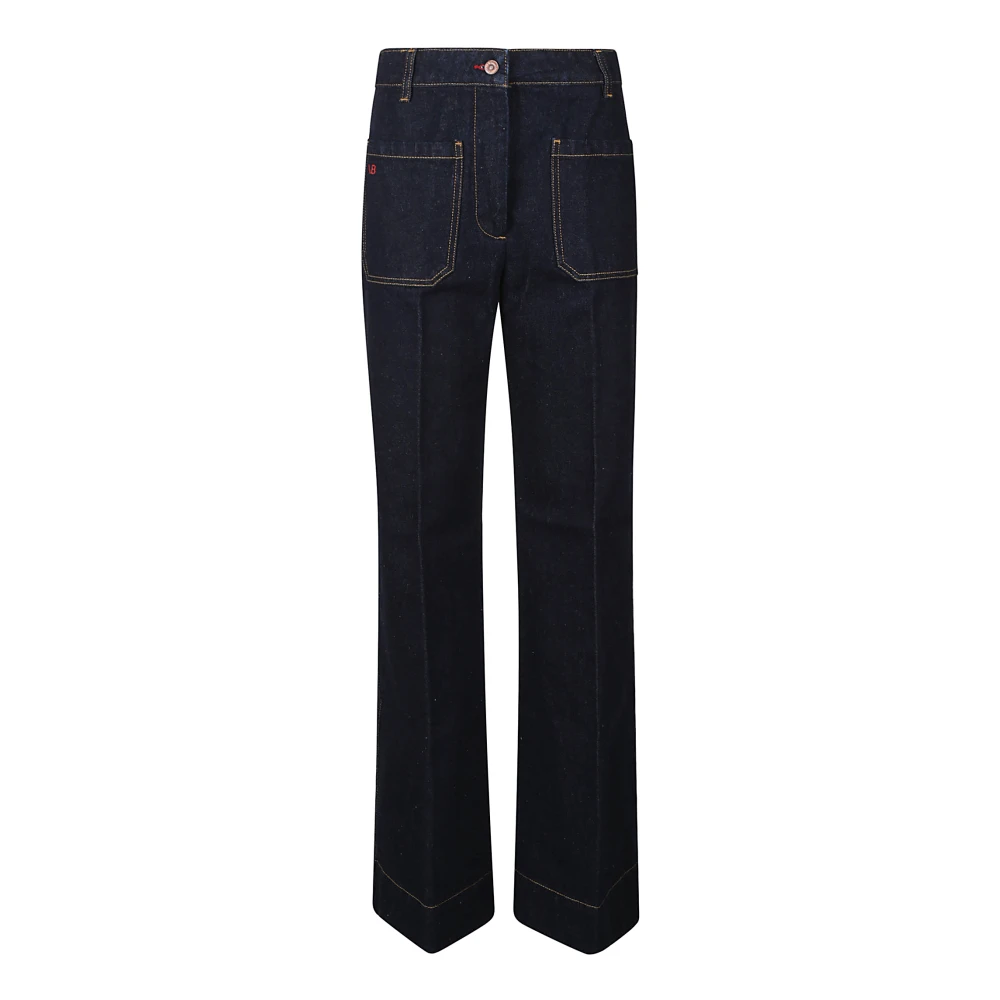 Victoria Beckham Slim Fit Denim Jeans Black Dames